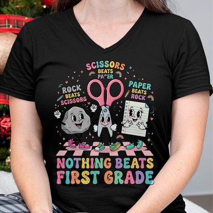 Best Student Shirt, Funny Back To School UnisexT-Shirt/Hoodie/Sweatshirt HLT00 - Nothing Beats 1st Grade Funny Back to School Teachers T-Shirt