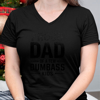 Gift for Dad Shirt, Funny Dad Unisex T-Shirt/Hoodie/Sweatshirt HLT00 – Proud Dad Of A Few Dumbass Kids Fathers Day T-Shirt