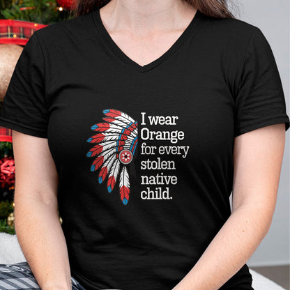 Native American T-Shirts, Vintage Native American Unisex T-Shirt/Hoodie/Sweatshirt HLT00 - I Wear Orange For Every American Native Child (1)