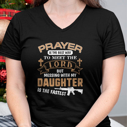 Gift for Dad Shirt, Funny Dad Unisex T-Shirt/Hoodie/Sweatshirt HLT00 – Father Day Funny For Proud Daddy Dad If You Mess My Daughter T-Shirt