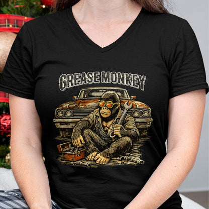 Best Mechanic Life Shirt, Funny Mechanic UnisexT-Shirt/Hoodie/Sweatshirt HLT00 - Greasemonkey Gorilla Retro Mechanic Garage Monkey T-Shirt