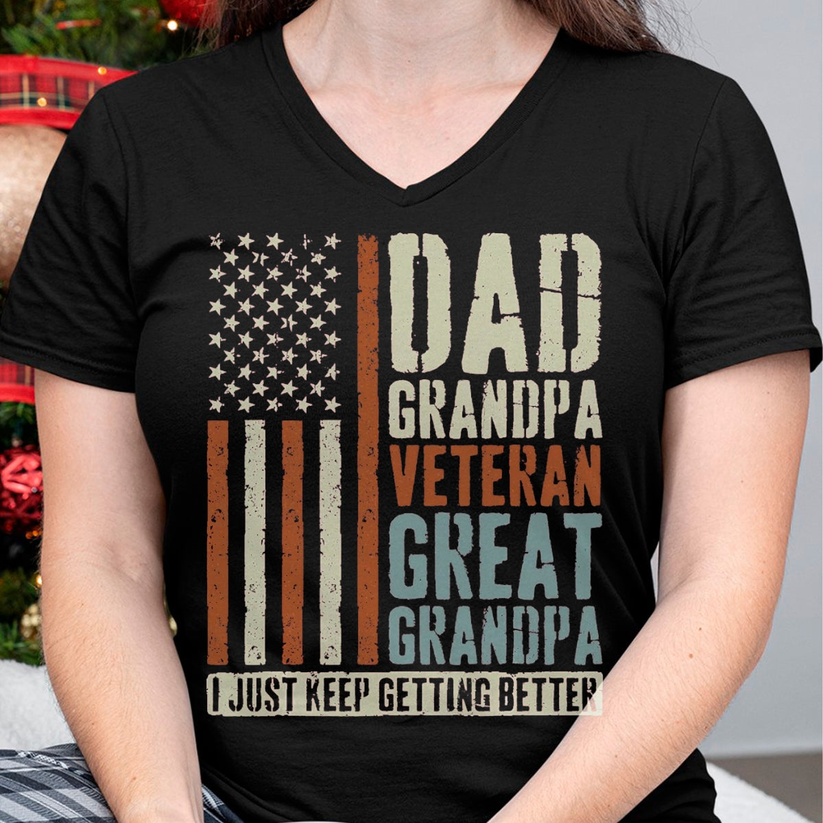 Proud Veteran Shirt, Funny Veteran UnisexT-Shirt/Hoodie/Sweatshirt HLT00 - Dad Grandpa Veteran Great Grandpa T-Shirt, Men, Black, 3X-Large