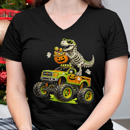 Best Dinosaur Lover Shirt, Funny Dinosaur UnisexT-Shirt/Hoodie/Sweatshirt HLT00 - Monster Truck Dinosaur Halloween Skeleton T-Rex Boys Kids T-Shirt