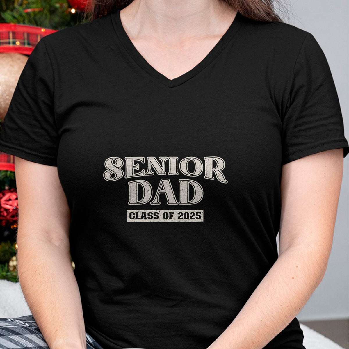 Gift for Dad Shirt, Funny Dad Unisex T-Shirt/Hoodie/Sweatshirt HLT00 – Senior Dad Class of 2025, Proud Papa T-Shirt