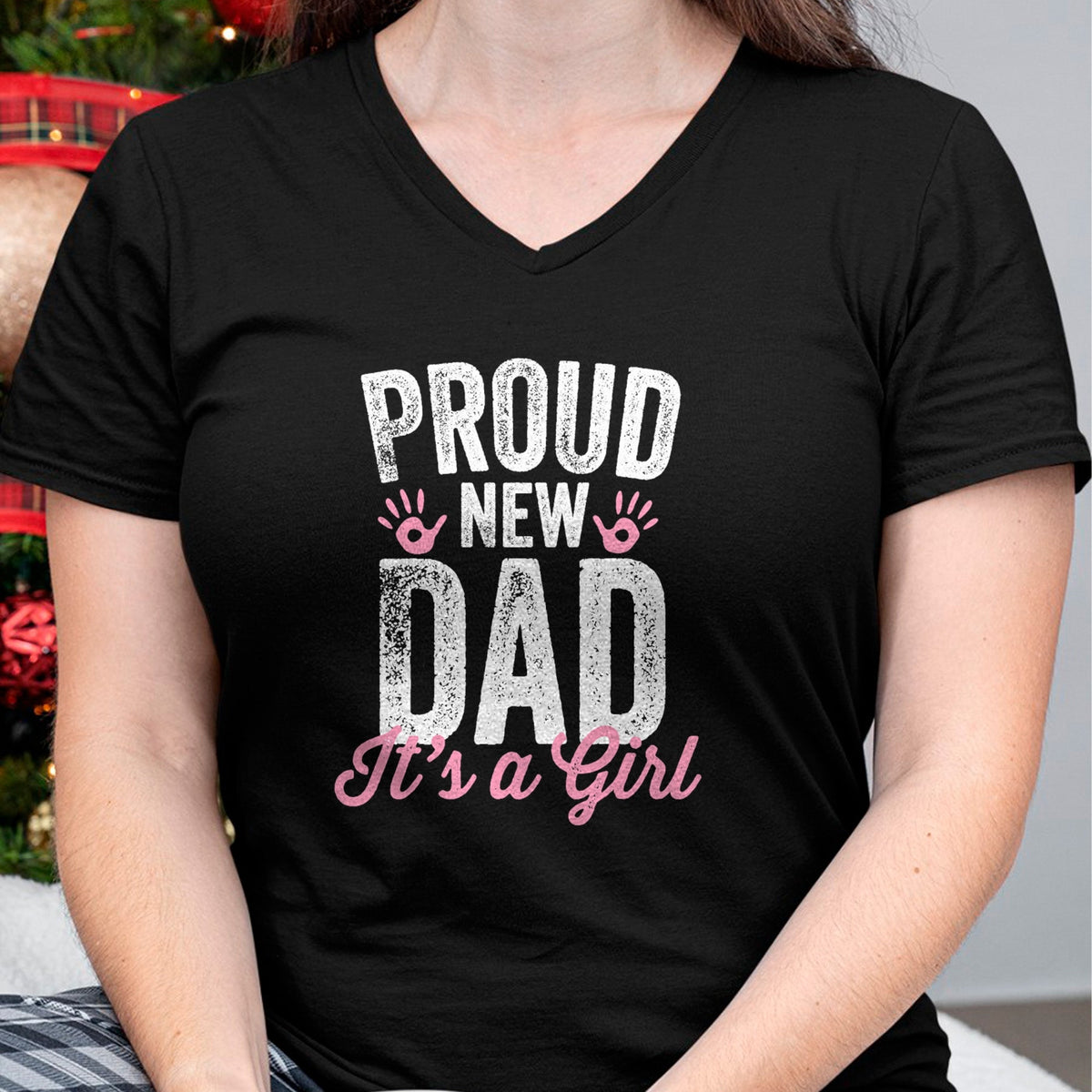Gift for Dad Shirt, Funny Dad Unisex T-Shirt/Hoodie/Sweatshirt HLT00 – Proud New Dad It_s A Girl Gifts Father to be Soon to be Dad T-Shirt