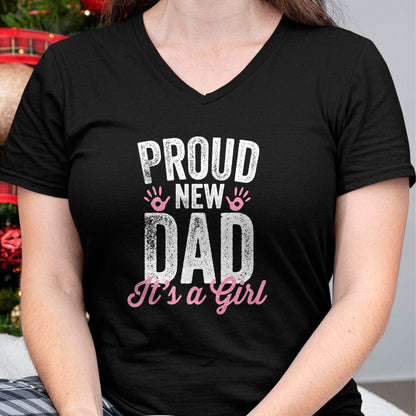 Gift for Dad Shirt, Funny Dad Unisex T-Shirt/Hoodie/Sweatshirt HLT00 – Proud New Dad It_s A Girl Gifts Father to be Soon to be Dad T-Shirt