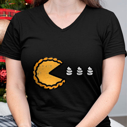 Best Thanksgiving Family Shirt , Funny Thanksgiving UnisexT-Shirt/Hoodie/Sweatshirt HLT00 - Thanksgiving Pumpkin Pie Eating Cream Fall Kids Men Women T-Shirt, Men, Brown, XX-Large