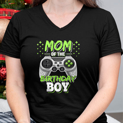Gift for Mom Shirt, Funny Mom Unisex T-Shirt/Hoodie/Sweatshirt HLT00 - Mom of the Birthday Boy Matching Video Gamer Birthday Party T-Shirt