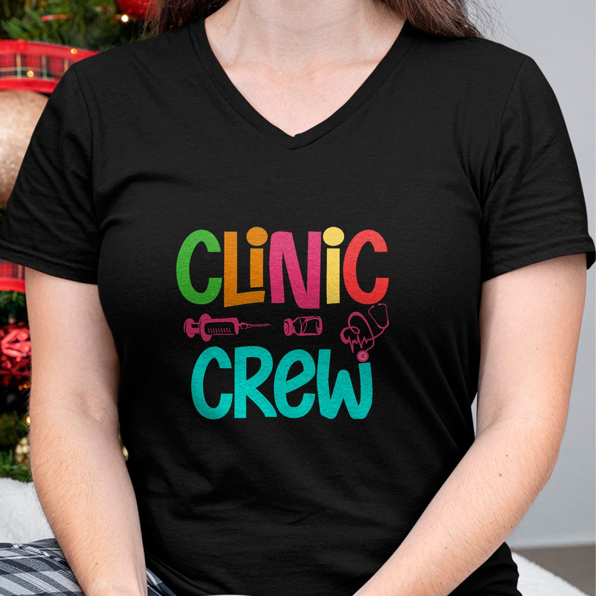 Funny Nurse Shirt, Nurse Unisex T-Shirt/Hoodie/Sweatshirt HLT00 - Retro Clinic Crew For School Nurse Crew Girl Women Mama Wife T-Shirt