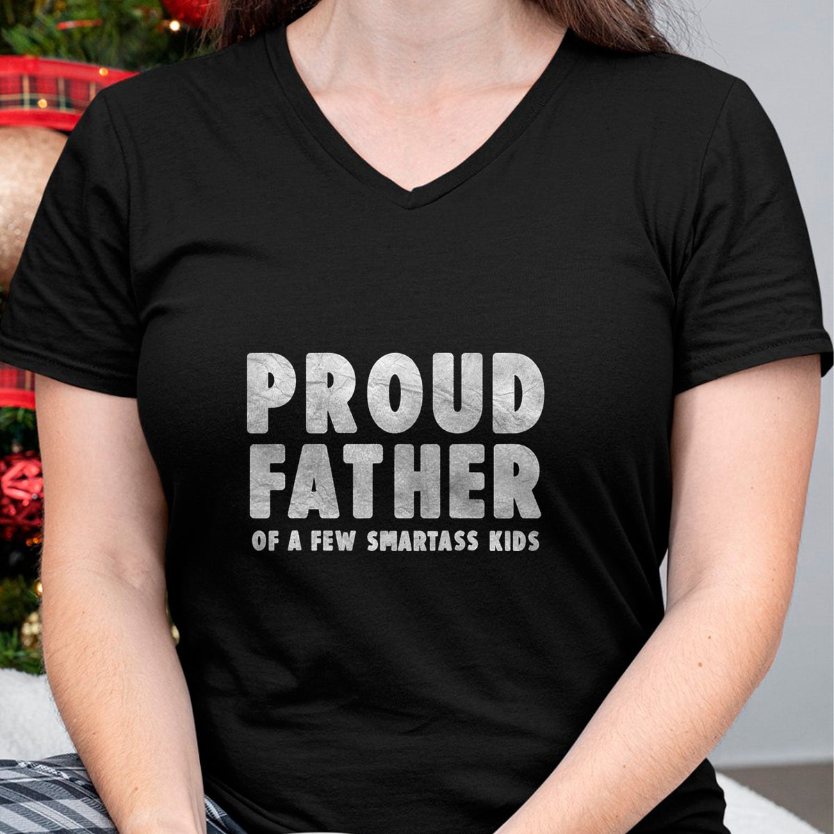 Gift for Dad Shirt, Funny Dad Unisex T-Shirt/Hoodie/Sweatshirt HLT00 – Proud Father of a Few Smartass Kids Father_s Day Dad Jokes T-Shirt