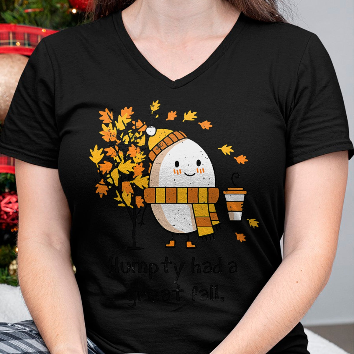 Best Thanksgiving Family Shirt , Funny Thanksgiving UnisexT-Shirt/Hoodie/Sweatshirt HLT00 - Humpty Had A Great Fall Funny Autumn Distressed Washed Look T-Shirt
