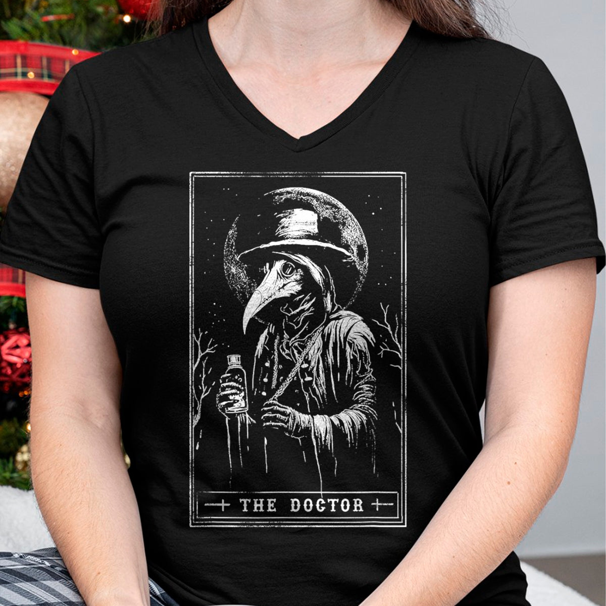 Best Doctor Shirt, Funny Doctor UnisexT-Shirt/Hoodie/Sweatshirt HLT00 - Plague Doctor Tarot Card Shirt Horror Death Occult Satanic T-Shirt