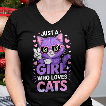 Cat Love Shirt, Funny Cat Lover Gift UnisexT-Shirt/Hoodie/Sweatshirt HLT00 - Girls Cat T-Shirt