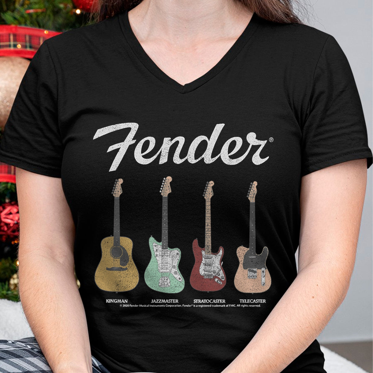 Guitar Lover Shirt, Funny Guitar UnisexT-Shirt/Hoodie/Sweatshirt HLT00 - Fender Vintage Guitar Lineup T-Shirt Small