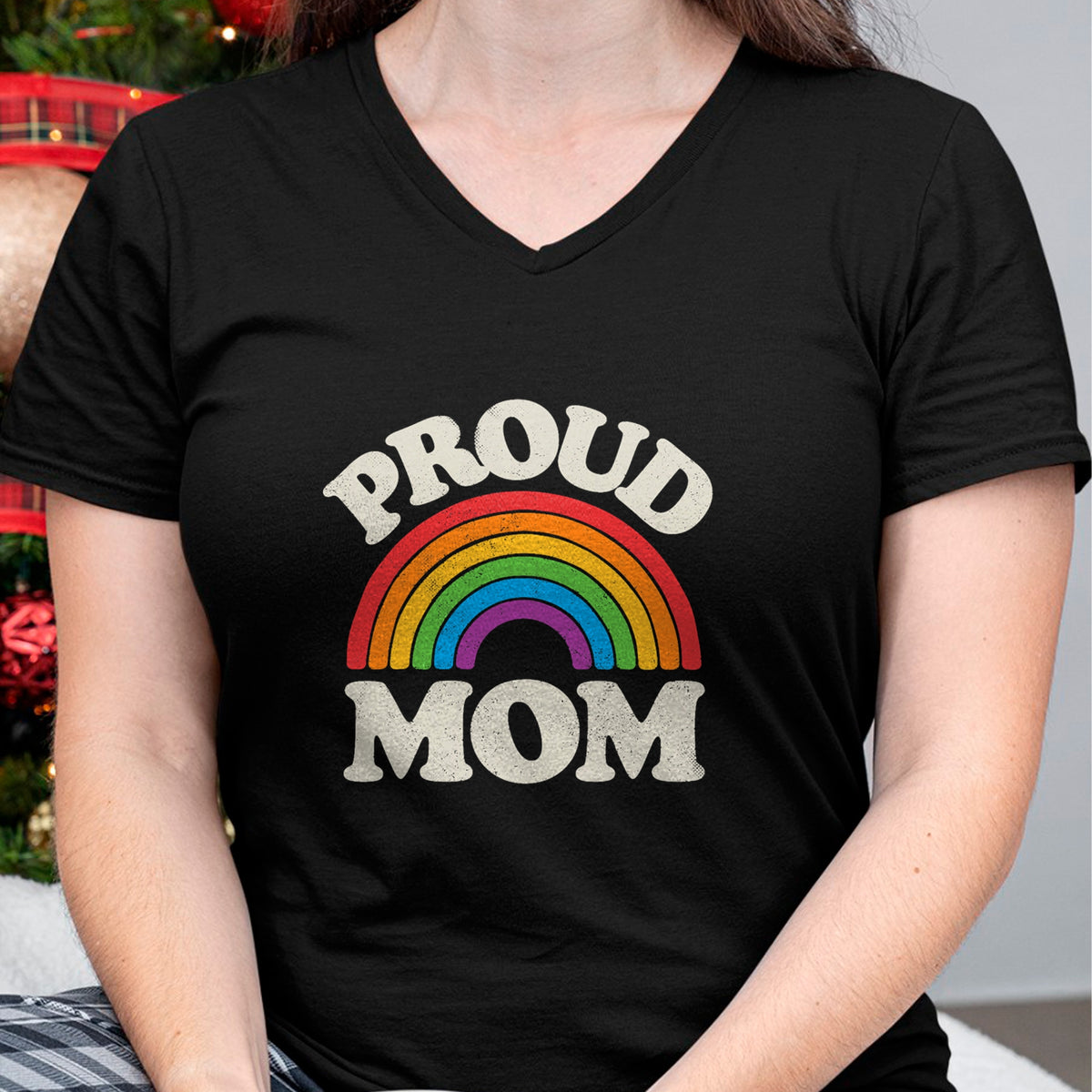 Gift for Mom Shirt, Funny Mom Unisex T-Shirt/Hoodie/Sweatshirt HLT00 - LGBTQ Proud Mom Gay Pride LGBT Ally Rainbow Mothers Day T-Shirt
