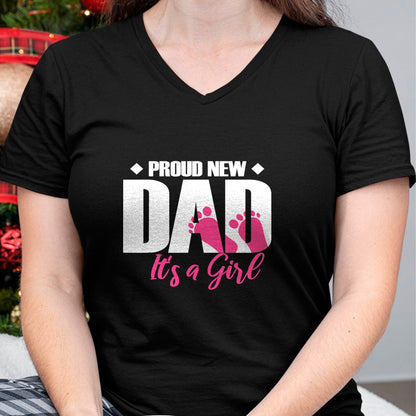 Gift for Dad Shirt, Funny Dad Unisex T-Shirt/Hoodie/Sweatshirt HLT00 – Mens Proud New Dad It_s A Girl T-Shirt