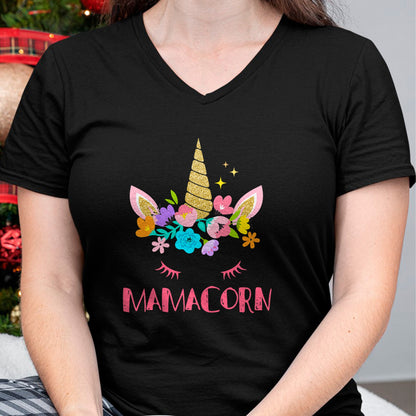 Gift for Mom Shirt, Funny Mom Unisex T-Shirt/Hoodie/Sweatshirt HLT00 - Funny Mamacorn Unicorn Costume Mom Mother_s Day T-Shirt
