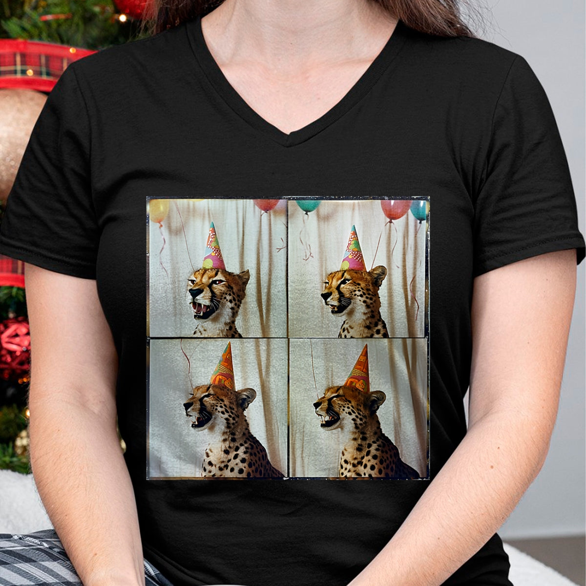 Cat Love Shirt, Funny Cat Lover Gift UnisexT-Shirt/Hoodie/Sweatshirt HLT00 - African Cheetah Lover Colorful Safari Animal Birthday T-Shirt