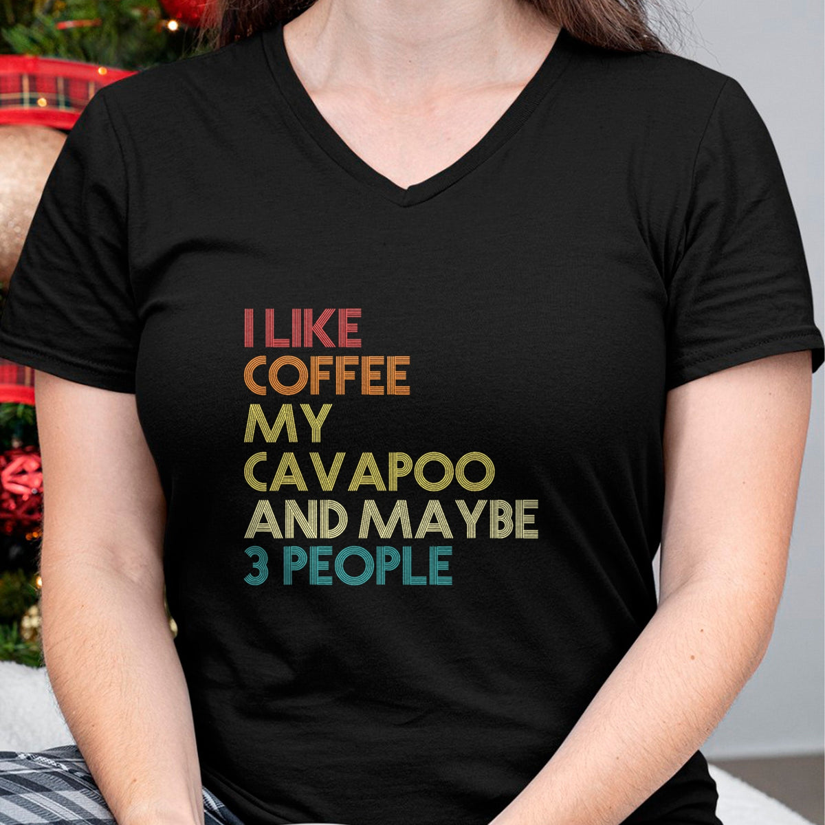 Dog Love Shirt, Dog Lover Gift T-Shirt/Hoodie/Sweatshirt HLT00 - Cavapoo Dog Owner Coffee Lovers Funny Quote Vintage Retro T-Shirt