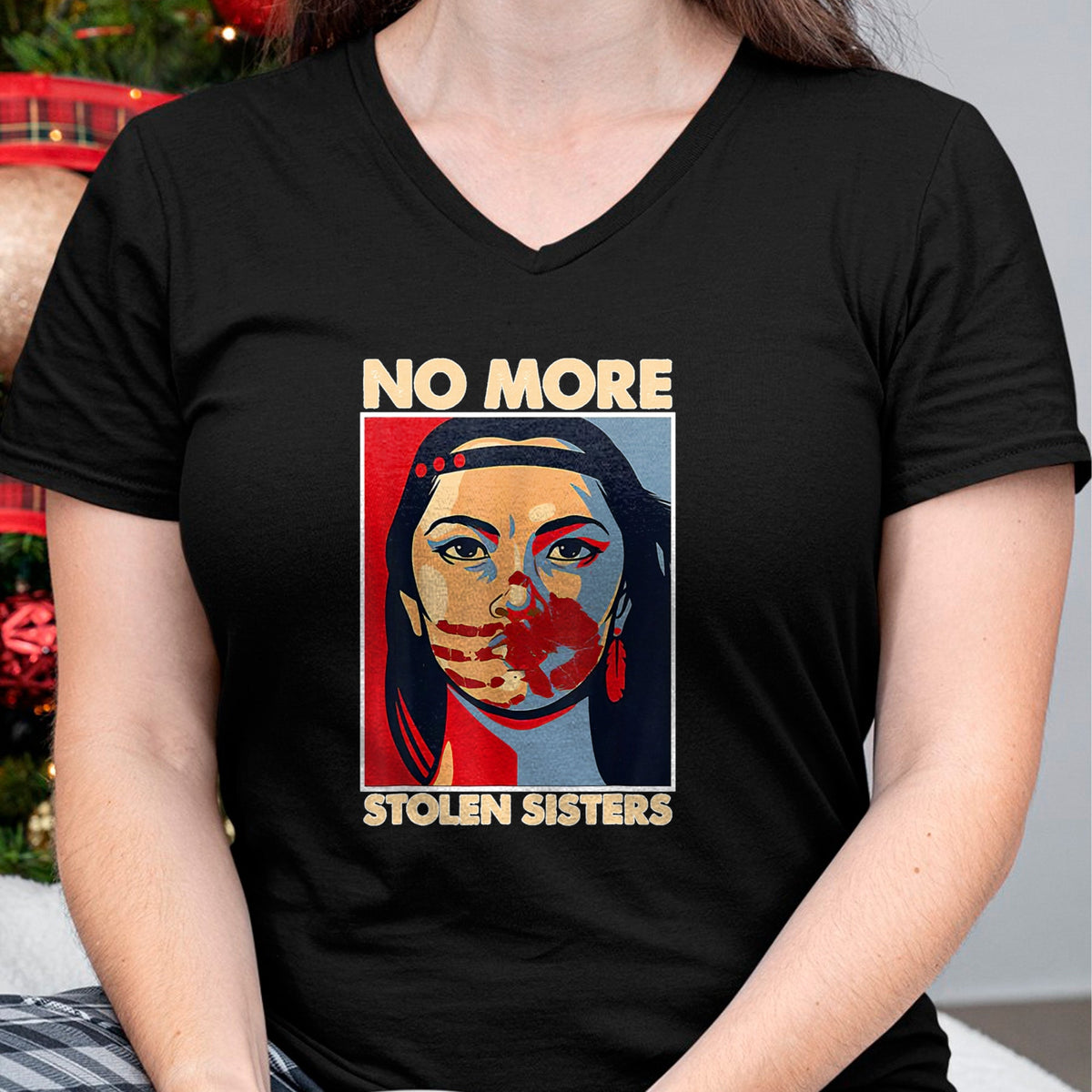 Native American T-Shirts, Vintage Native American Unisex T-Shirt/Hoodie/Sweatshirt HLT00 - No More Stolen Sisters Native Americans Honor Awareness
