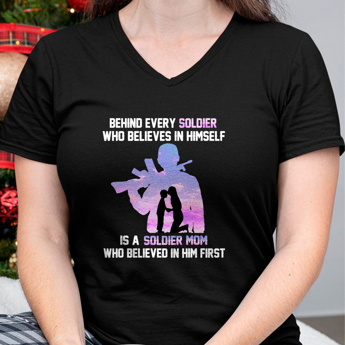 Gift for Mom Shirt, Funny Mom Unisex T-Shirt/Hoodie/Sweatshirt HLT00 - Proud Army Mom of Every Soldier Hero T-Shirt