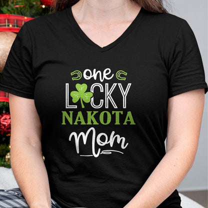 Gift for Mom Shirt, Funny Mom Unisex T-Shirt/Hoodie/Sweatshirt HLT00 - One Lucky Nakota Horse Mom Irish Horseback Riding T-Shirt