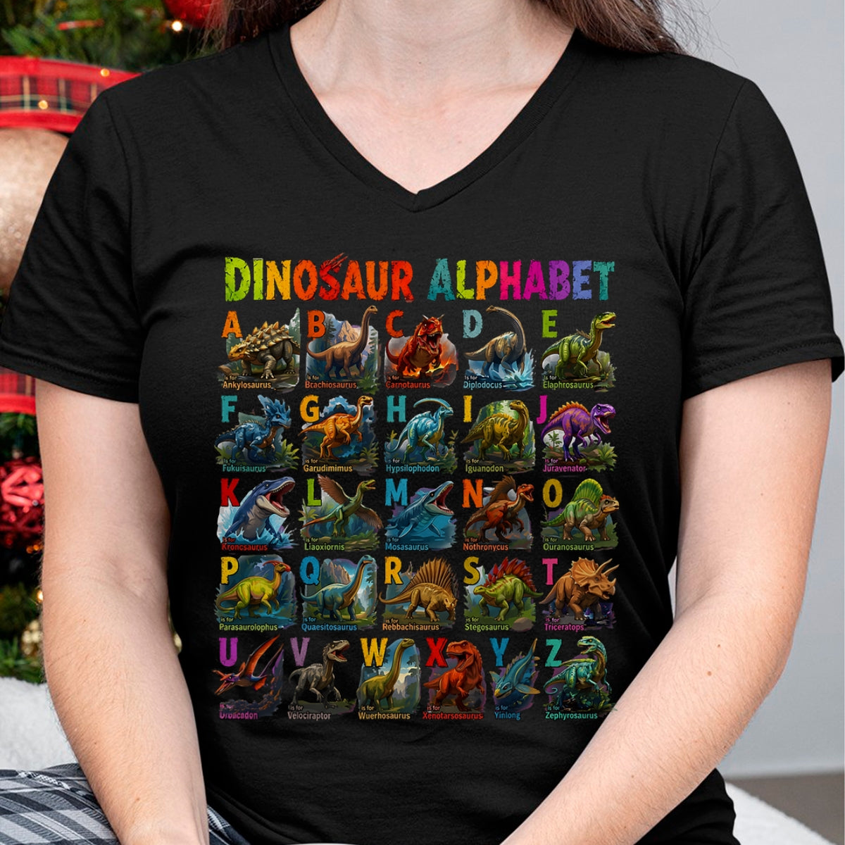 Best Dinosaur Lover Shirt, Funny Dinosaur UnisexT-Shirt/Hoodie/Sweatshirt HLT00 - Types of Dinosaurs Alphabet ABC A-Z Dino Lover Kids Boys T-Shirt