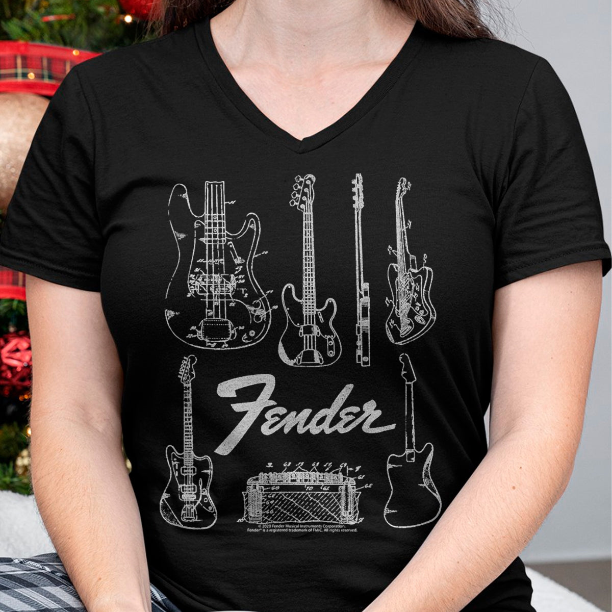 Guitar Lover Shirt, Funny Guitar UnisexT-Shirt/Hoodie/Sweatshirt HLT00 - Fender Guitars & Amp Logo T-Shirt