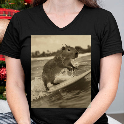 Cute Capybara Shirt, Funny Capybara Unisex T-Shirt/Hoodie/Sweatshirt HLT00 - Funny Graphic Capybara Long Sleeve T-Shirt (8)