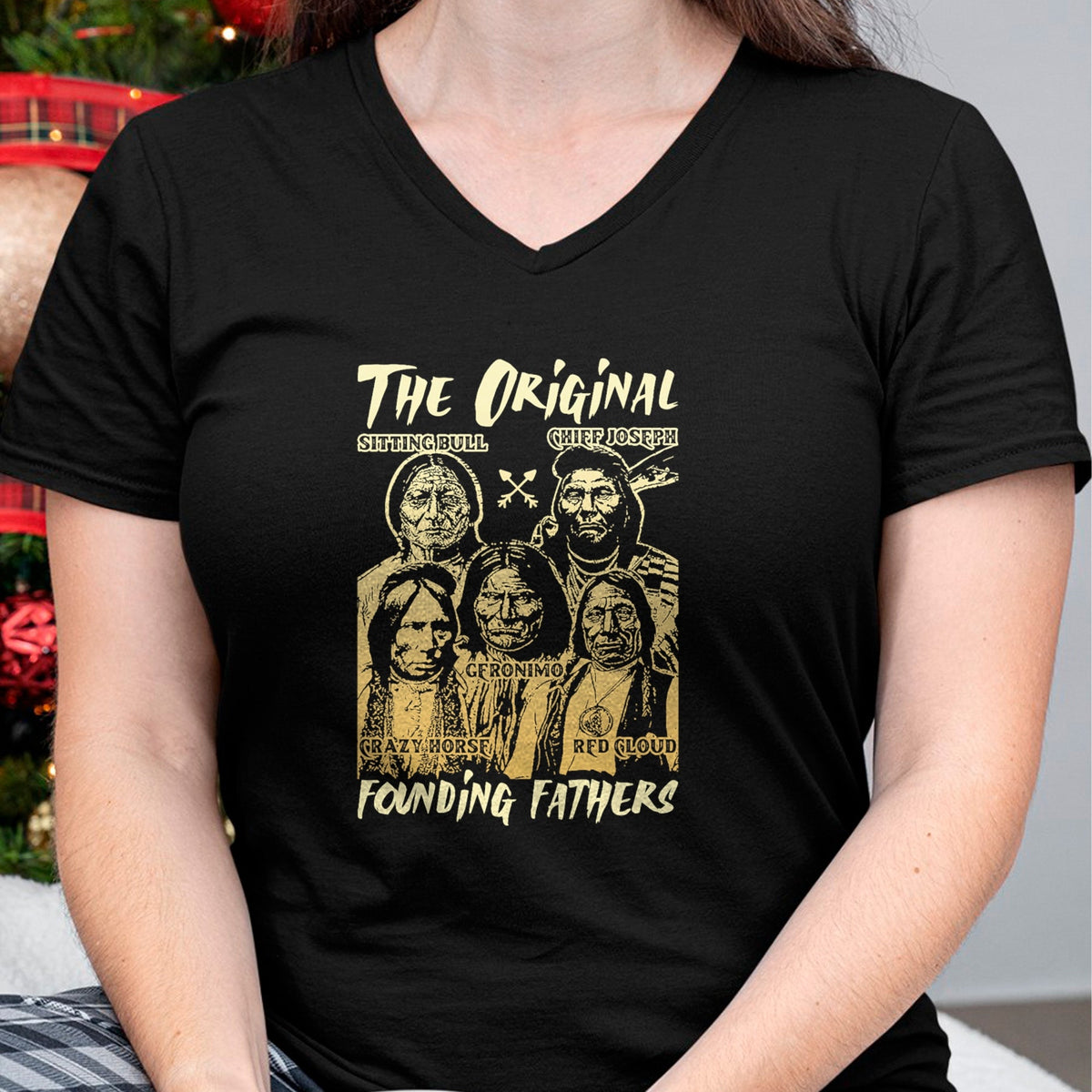 Native American T-Shirts, Vintage Native American Unisex T-Shirt/Hoodie/Sweatshirt HLT00 - The Original Founding Fathers Native American Themed
