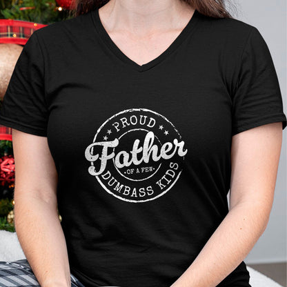Gift for Dad Shirt, Funny Dad Unisex T-Shirt/Hoodie/Sweatshirt HLT00 – Mens Proud Father Of A Few Dumbass Kids Funny Vintage Fathers Day T-Shirt
