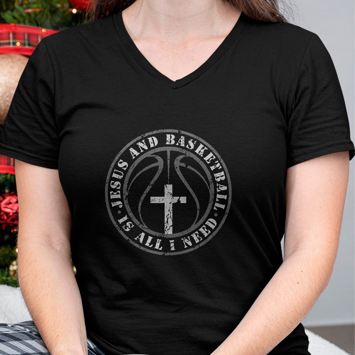 Christian Tee, Christian Faith Unisex T-Shirt/Hoodie/Sweatshirt HLT00 -  Basketball and Jesus Christian Faith Love Basketball & Jesus T-Shirt