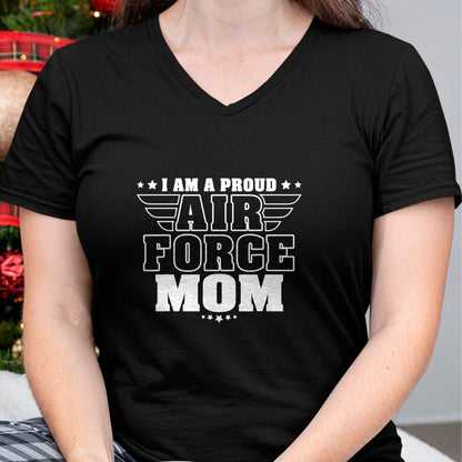 Gift for Mom Shirt, Funny Mom Unisex T-Shirt/Hoodie/Sweatshirt HLT00 - I Am A Proud Air Force Mom Patriotic Pride Military Mother T-Shirt