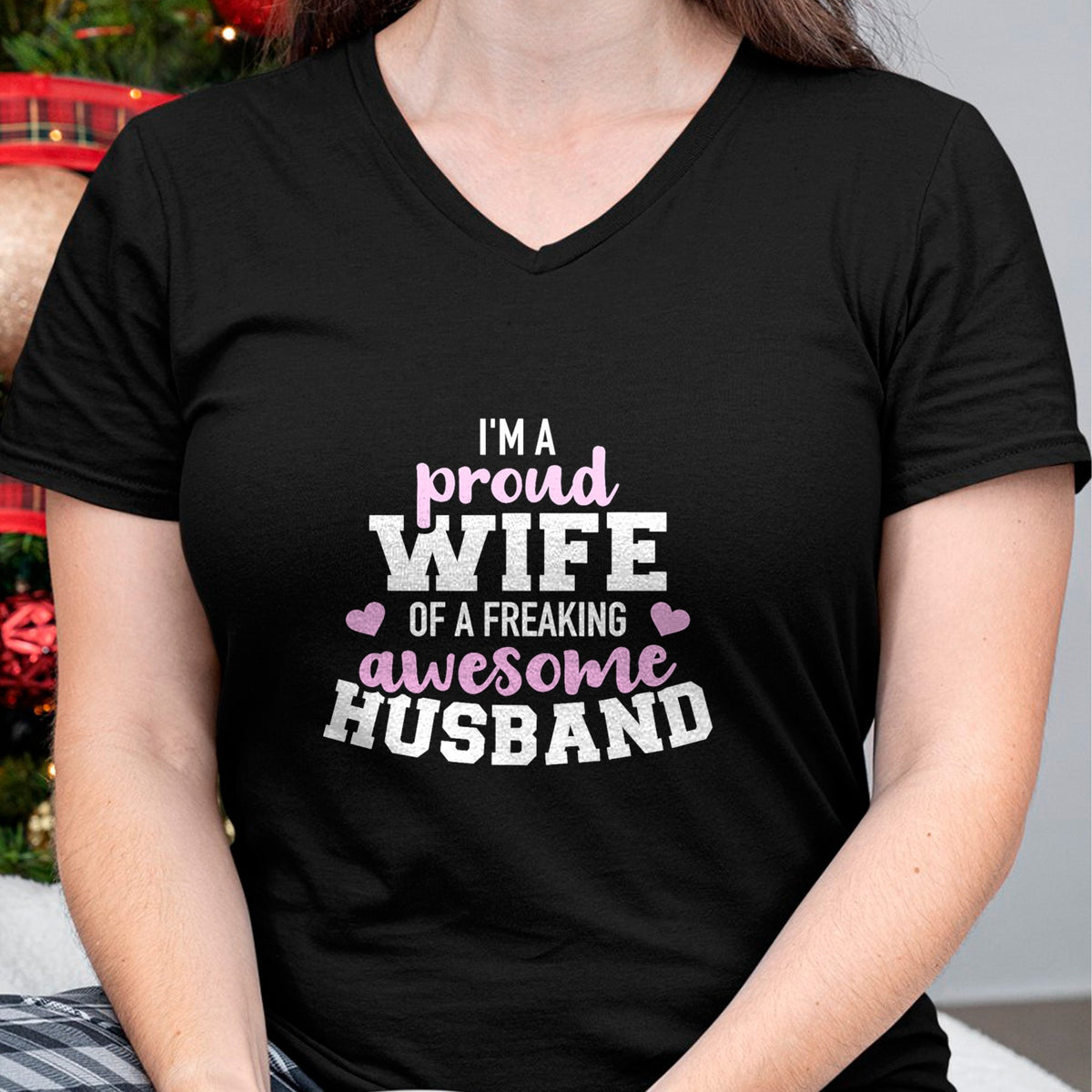 Best Wife Shirt, Wife and Husband Unisex T-Shirt/Hoodie/Sweatshirt HLT00 - Gift for wife T shirt, lucky wife   Proud wife husband wedding anniversary T-Shirt