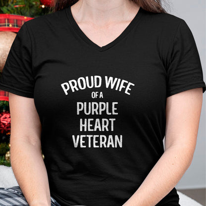 Best Wife Shirt, Wife and Husband Unisex T-Shirt/Hoodie/Sweatshirt HLT00 - Gift for wife T shirt, lucky wife   Wife of Purple Heart Veteran Shirt Proud Military Family T-Shirt