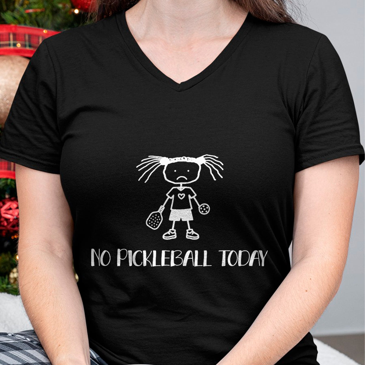 Funny Pickleball Shirt, Pickleball Lover Unisex T-Shirt/Hoodie/Sweatshirt HLT00 - No Pickleball Today Sad Funny Pickleball T-Shirt