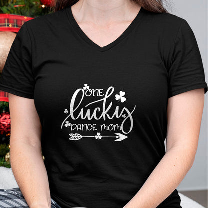 Gift for Mom Shirt, Funny Mom Unisex T-Shirt/Hoodie/Sweatshirt HLT00 - One Lucky Dance Mom St Patricks Day Women Mama Irish Gifts T-Shirt