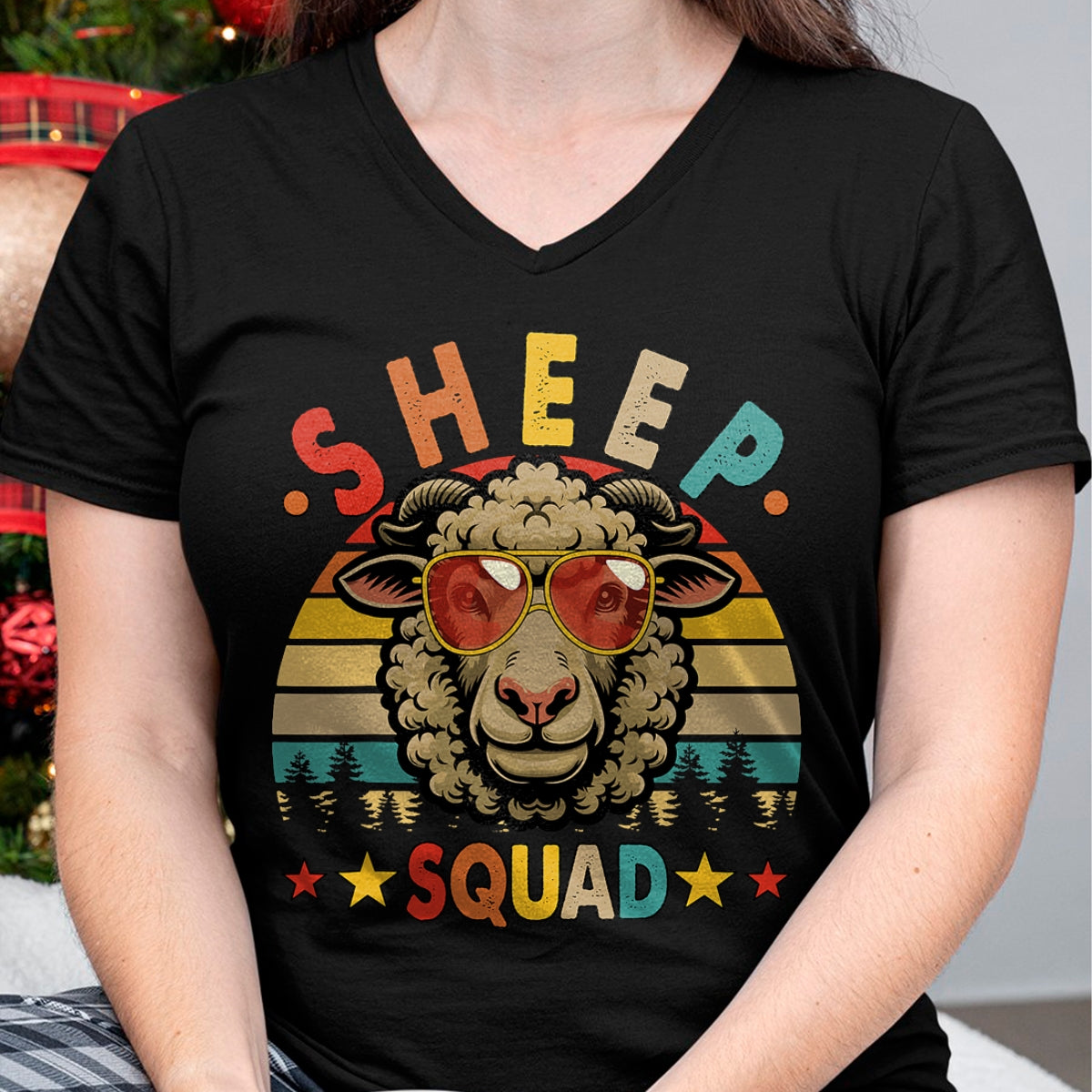 Best Farmer Life Shirt, Funny Farmer UnisexT-Shirt/Hoodie/Sweatshirt HLT00 - Vintage Retro Sheep Funny Squad Farmer Sheep Sunglasses T-Shirt