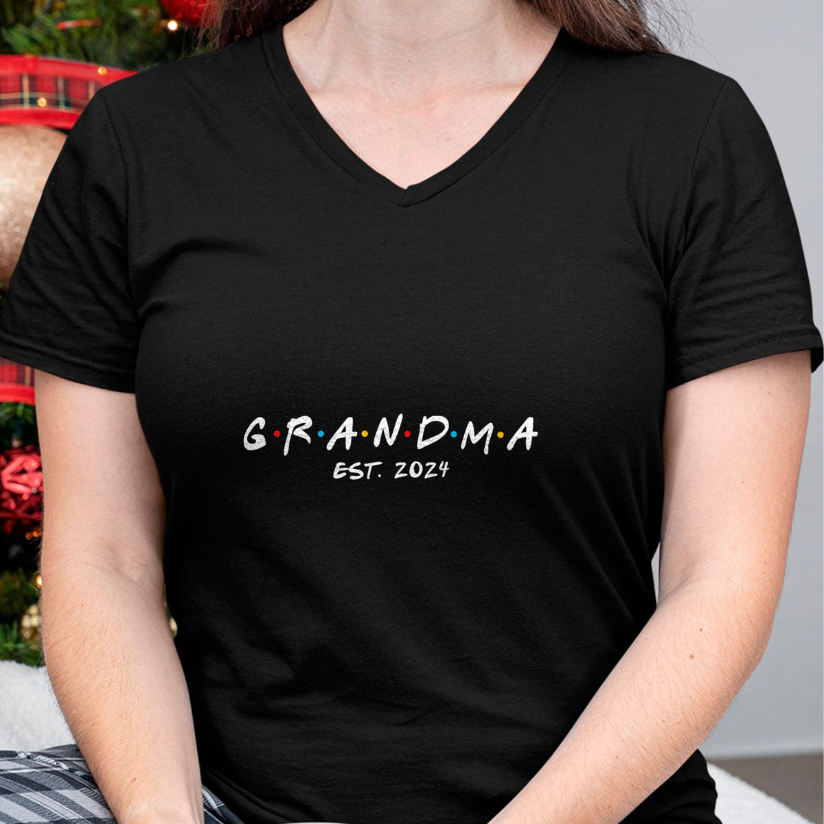 Best Grandma Shirt, Proud Grandma Unisex T-Shirt/Hoodie/Sweatshirt HLT00 - Soon to Be Grandma 2024 Gift Promoted to Grandma Est 2024 T-Shirt (2)