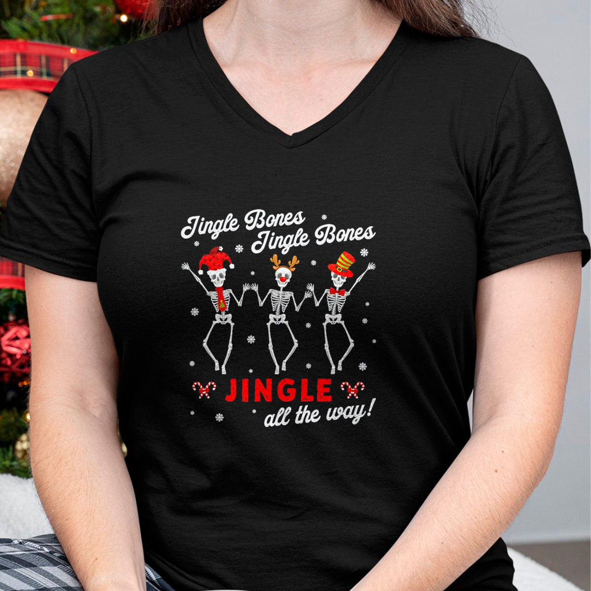 Funny Nurse Shirt, Nurse Unisex T-Shirt/Hoodie/Sweatshirt HLT00 - Ortho Nurse Christmas Skeleton Orthopedic Crew Trauma Nurse T-Shirt