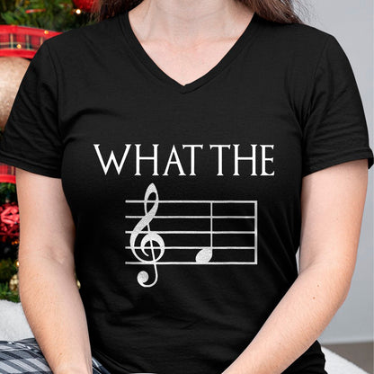 Guitar Lover Shirt, Funny Guitar UnisexT-Shirt/Hoodie/Sweatshirt HLT00 - What The F Musical Note T-Shirt