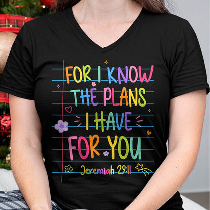 Best Student Shirt, Funny Back To School UnisexT-Shirt/Hoodie/Sweatshirt HLT00 - for I Know The Plans I Have for You Christian Back to School T-Shirt (1)