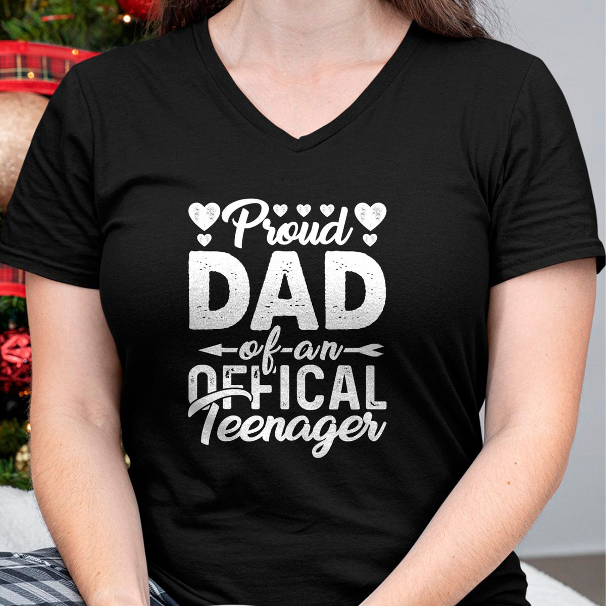 Gift for Dad Shirt, Funny Dad Unisex T-Shirt/Hoodie/Sweatshirt HLT00 – Mens Proud Dad of Official Teenager 13th Birthday 13 Years Old T-Shirt