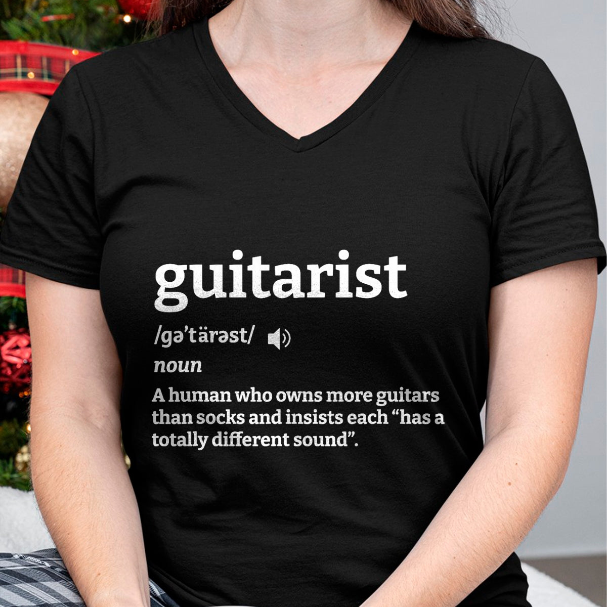 Guitar Lover Shirt, Funny Guitar UnisexT-Shirt/Hoodie/Sweatshirt HLT00 - Guitarist Definition A Human Who Owns More Guitars T-Shirt