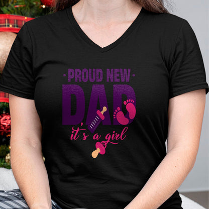 Gift for Dad Shirt, Funny Dad Unisex T-Shirt/Hoodie/Sweatshirt HLT00 – Funny Proud New Dad For Father_s Day It_s A Girl Long Sleeve T-Shirt