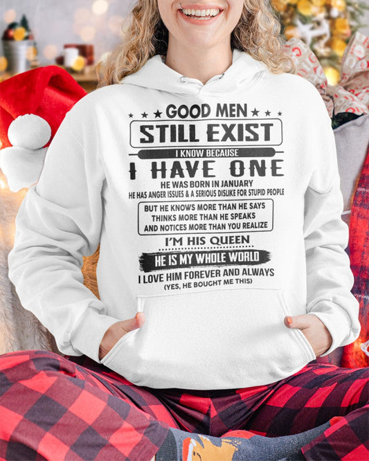 January - Good men Still Exist - gift for your girlfriend, wife from Husband - NINA01 (SKU-GM-01)