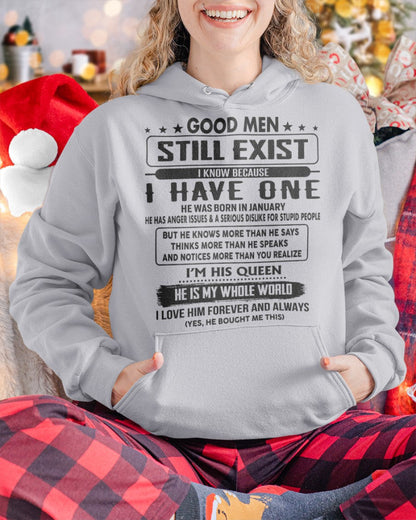 January - Good men Still Exist - gift for your girlfriend, wife from Husband - NINA01 (SKU-GM-01)