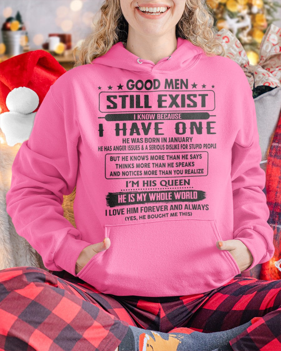 January - Good men Still Exist - gift for your girlfriend, wife from Husband - NINA01 (SKU-GM-01)