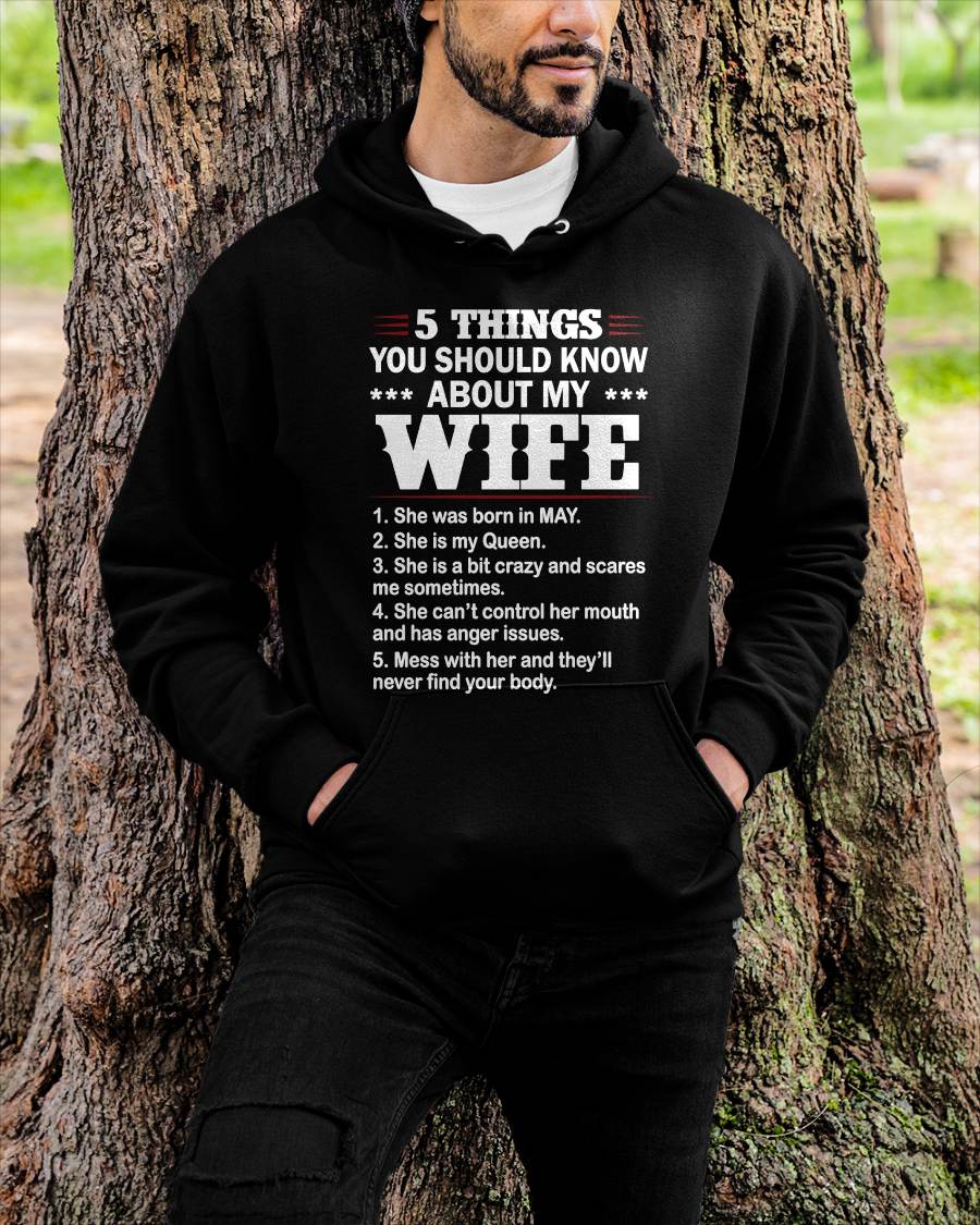 MAY - 5 THINGS YOU SHOULD KNOW ABOUT MY WIFE - FROM WIFE - NINA05 (SKU2605-131-05)