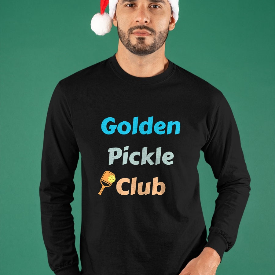 Funny Pickleball Shirt, Pickleball Lover Unisex T-Shirt/Hoodie/Sweatshirt HLT00 - Golden Pickle Club Funny Pickleball Paddle Ball Player T-Shirt